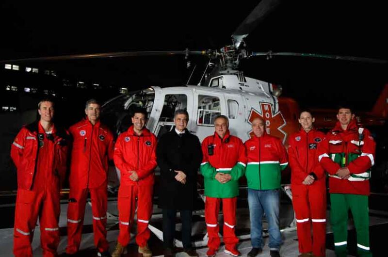 El SAME suma helicópteros nocturnos para emergencias