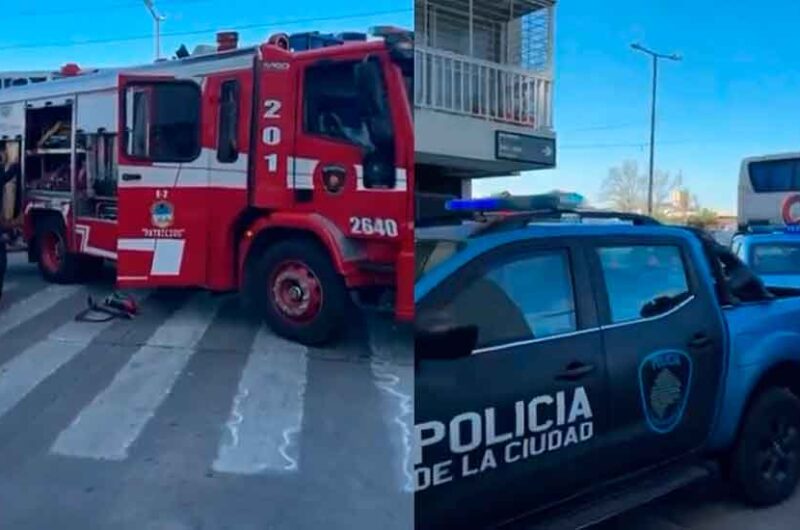 Operativo por un hombre atrincherado en un edificio