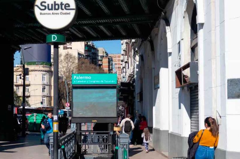 Subte: el lunes 9 cerrará la estación Palermo por obras de renovación integral