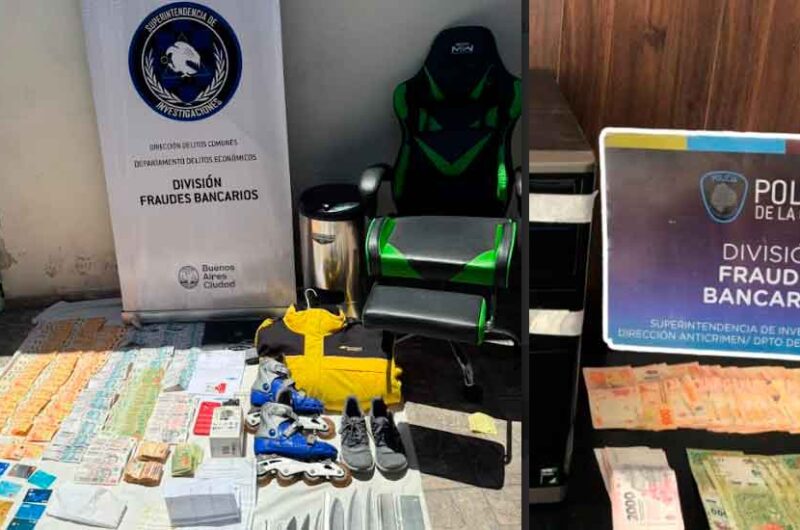 Operativo: 10 detenidos por fraudes bancarios