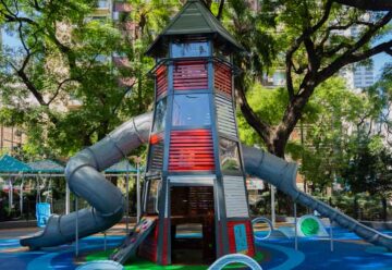 Patio de juegos de Plaza Sobral: un espacio temático e innovador